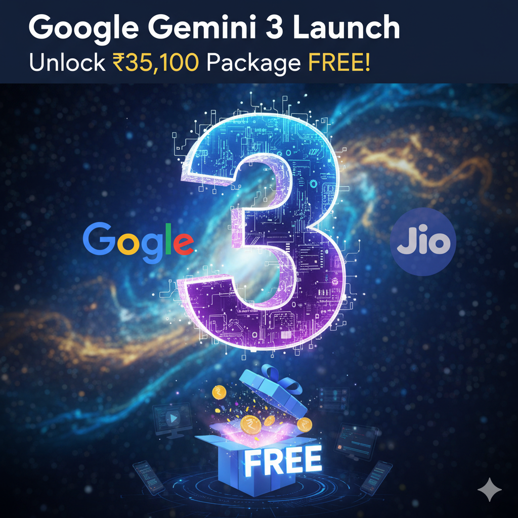 Google gemini 3 pro free jio offer