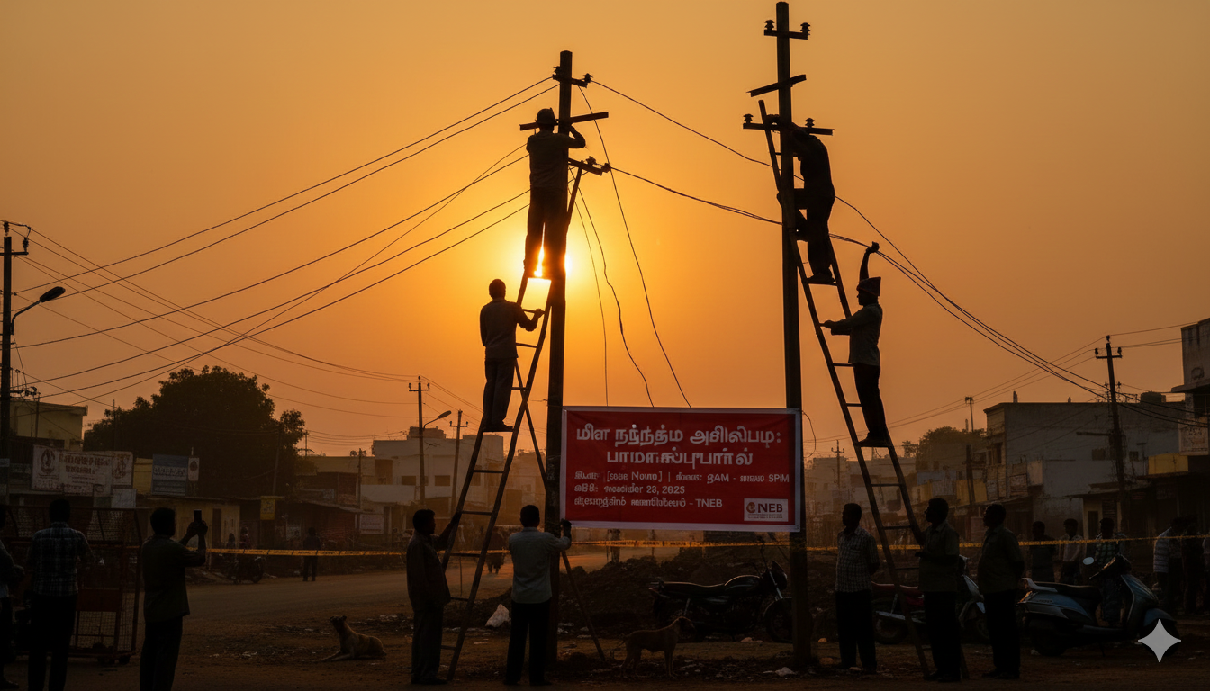 TNEB Power Shutdown Areas List Today