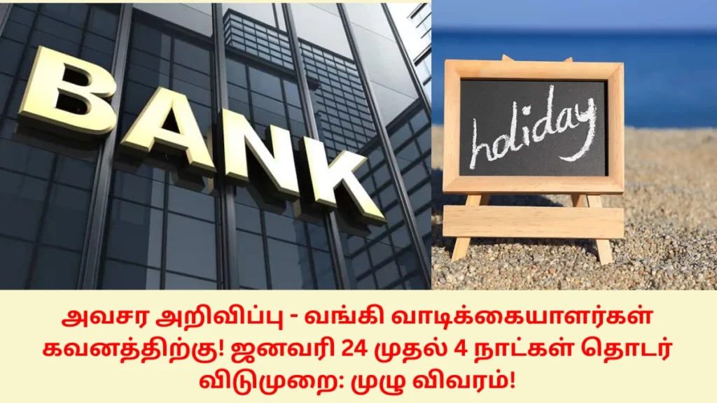 Bank Holiday January 2026 Tamil Nadu